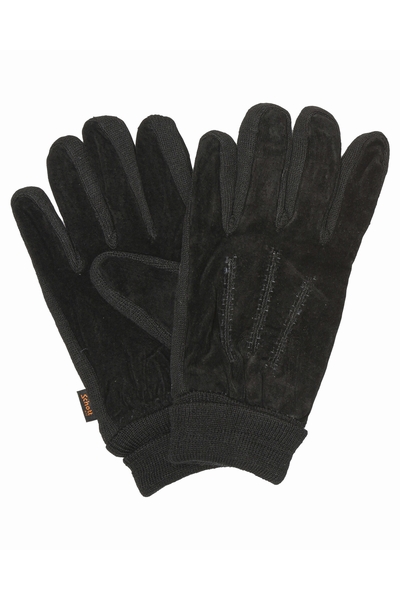SUEDE GLOVES - SCHOTT USA - BLACK - 1