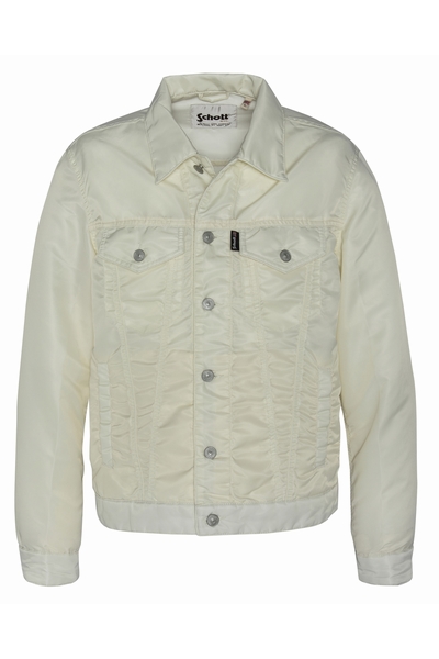 TRUCKER JACKET - SCHOTT USA - OFF WHITE - 1