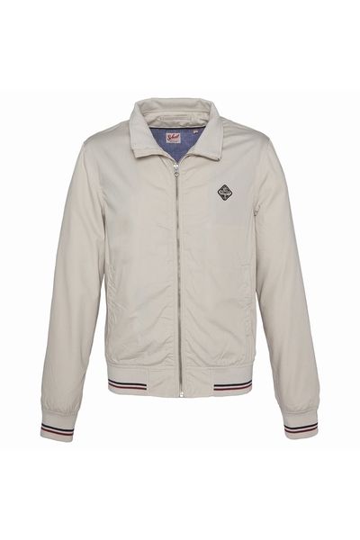 ZIPPED SHORT JACKET - SCHOTT USA - MASTIC - 1