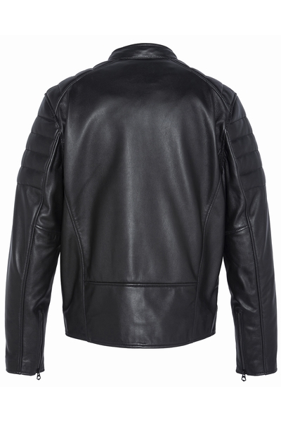 QUILTED MOTOR JACKET - SCHOTT USA - BLACK - 2