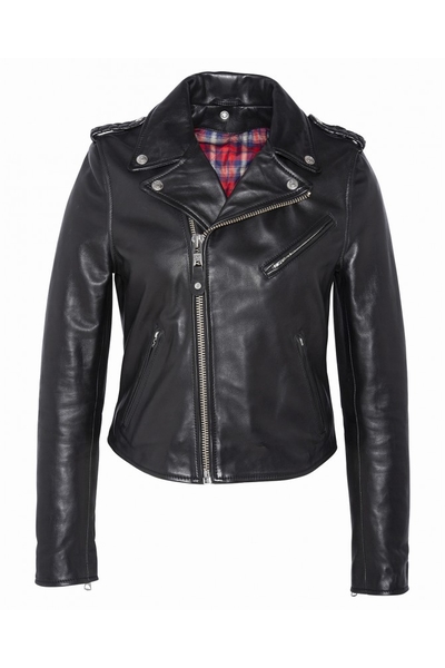 PERFECTO JACKET WITH LACES - SCHOTT USA - BLACK - 1