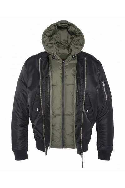MA-1 JACKET - SCHOTT USA - BLACK - 2