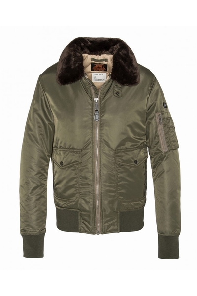 FLIGHT JACKET - SCHOTT USA - ARMY KHAKI - 1