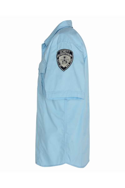 OFFICER SHIRT - SCHOTT USA - LIGHT BLUE - 2