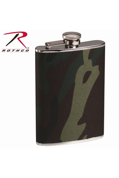 ENGRAVED STAINLESS STEEL FLASK - ROTHCO - CAMO - 1