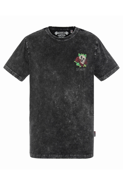 TEE-SHIRT - SCHOTT USA - BLACK - 1