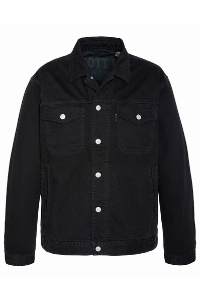 TRUCKER JACKET - SCHOTT USA - BLACK - 1