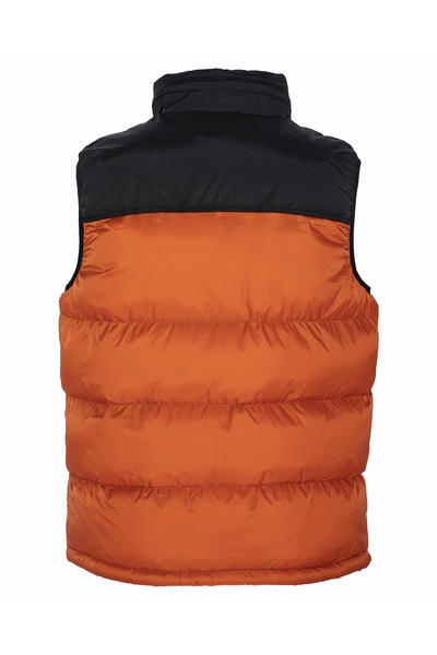 PADDED VEST W/YOKES & SCHOTT - SCHOTT USA - ORANGE - 2