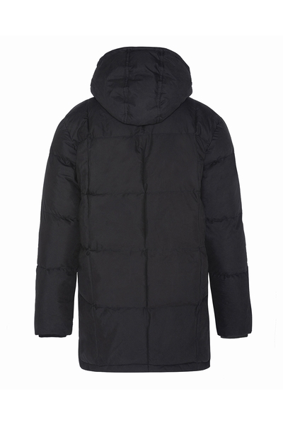 QUILTED HOODED PARKA - SCHOTT USA - BLACK - 2