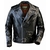 FITTED MOTORCYCLE JACKET BLACK SCHOTT NYC CORP