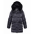 POLYFILL QUILTED LONG JACKET ANTHRACITE SCHOTT USA