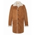 LONG BUTTONED JACKET RUST SCHOTT USA