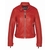 PERFORATED RACER JACKET BRIGHT RED SCHOTT USA