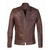 CLASSIC UNLINED CAFÉ JACKET BROWN PERFECTO BRAND