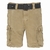 BEACH CARGO SHORT W/ BELT BEIGE SCHOTT USA