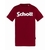CREW NECK T-SHIRT DARK RED SCHOTT USA