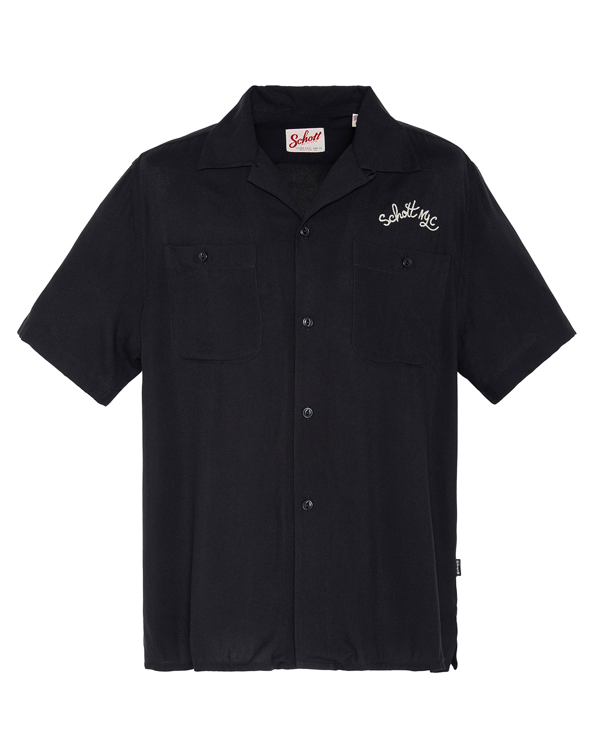 SHORT SLEEVE SHIRT - SCHOTT USA - NAVY