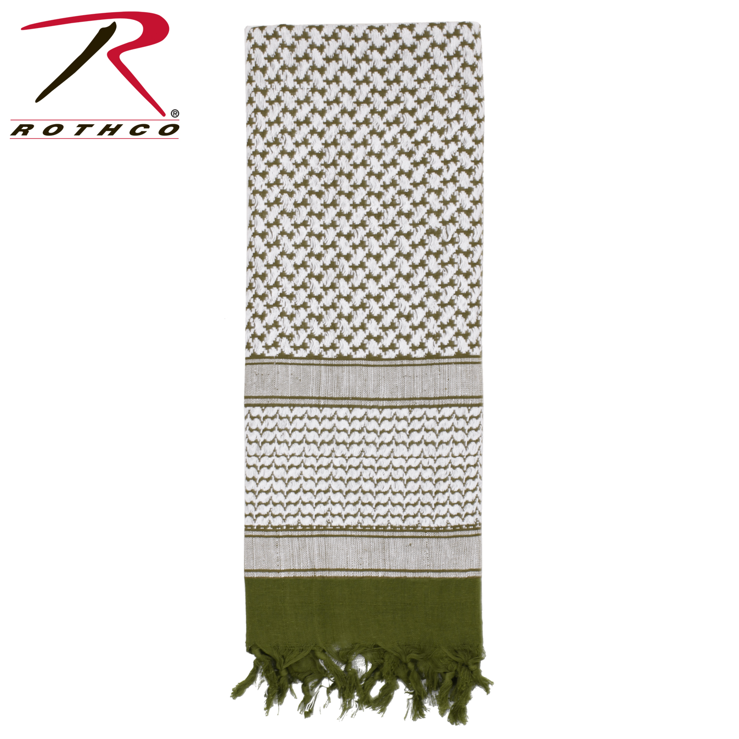 ECHARPE SHEMAGH DELUXE - ROTHCO - OD/WHITE